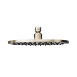Product Cut out image of the Abacus Emotion Brushed Nickel Round Fixed Shower Head